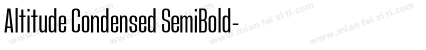 Altitude Condensed SemiBold字体转换